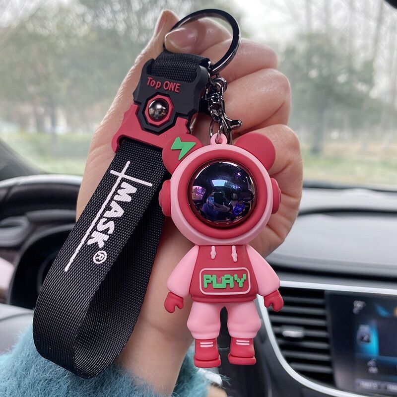 Móc khoá phi hành gia dễ thương a25, móc chìa khoá ô tô/ balo/ xe phi hành gia thời trang
