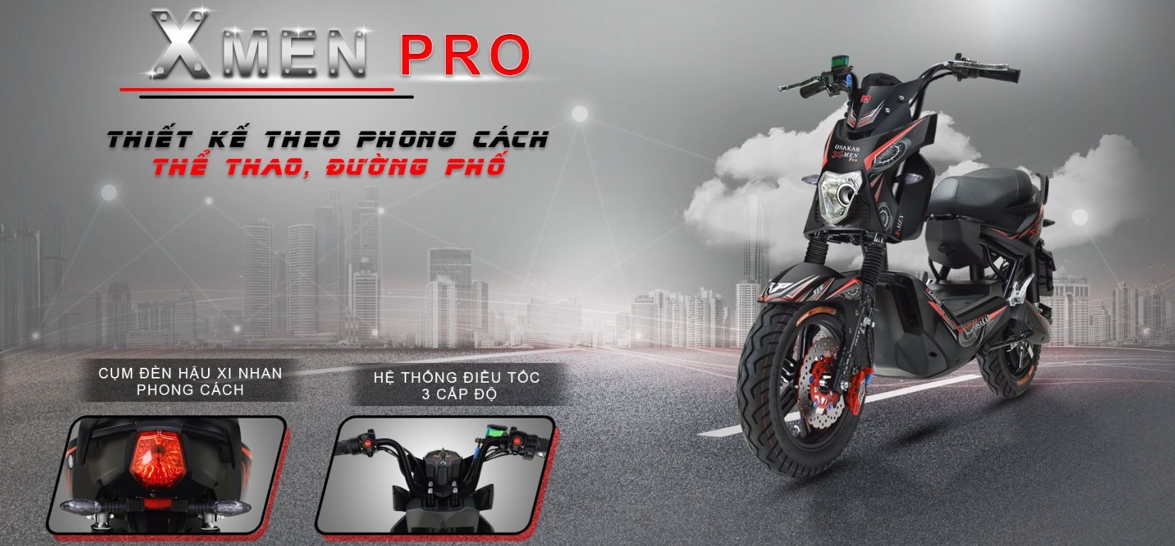 XE MÁY ĐIỆN OSAKAR XMEN PRO