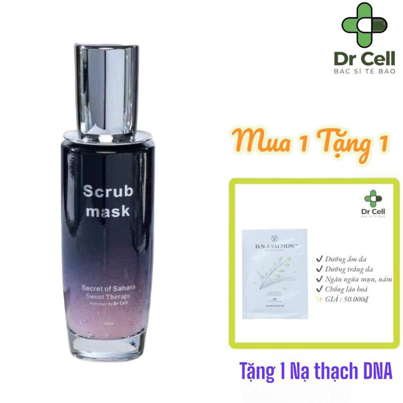 Tẩy da chết mặt dr cell 100ml - tẩy da chết scrub mask dr cell