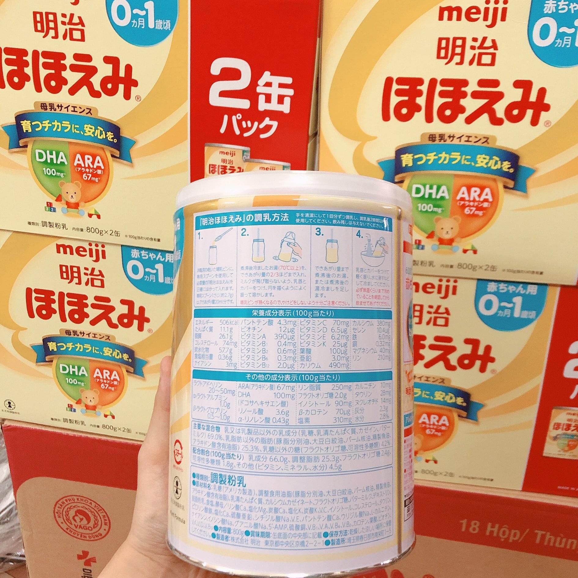 Sữa Meiji Nội Địa Nhật chuẩn Bill