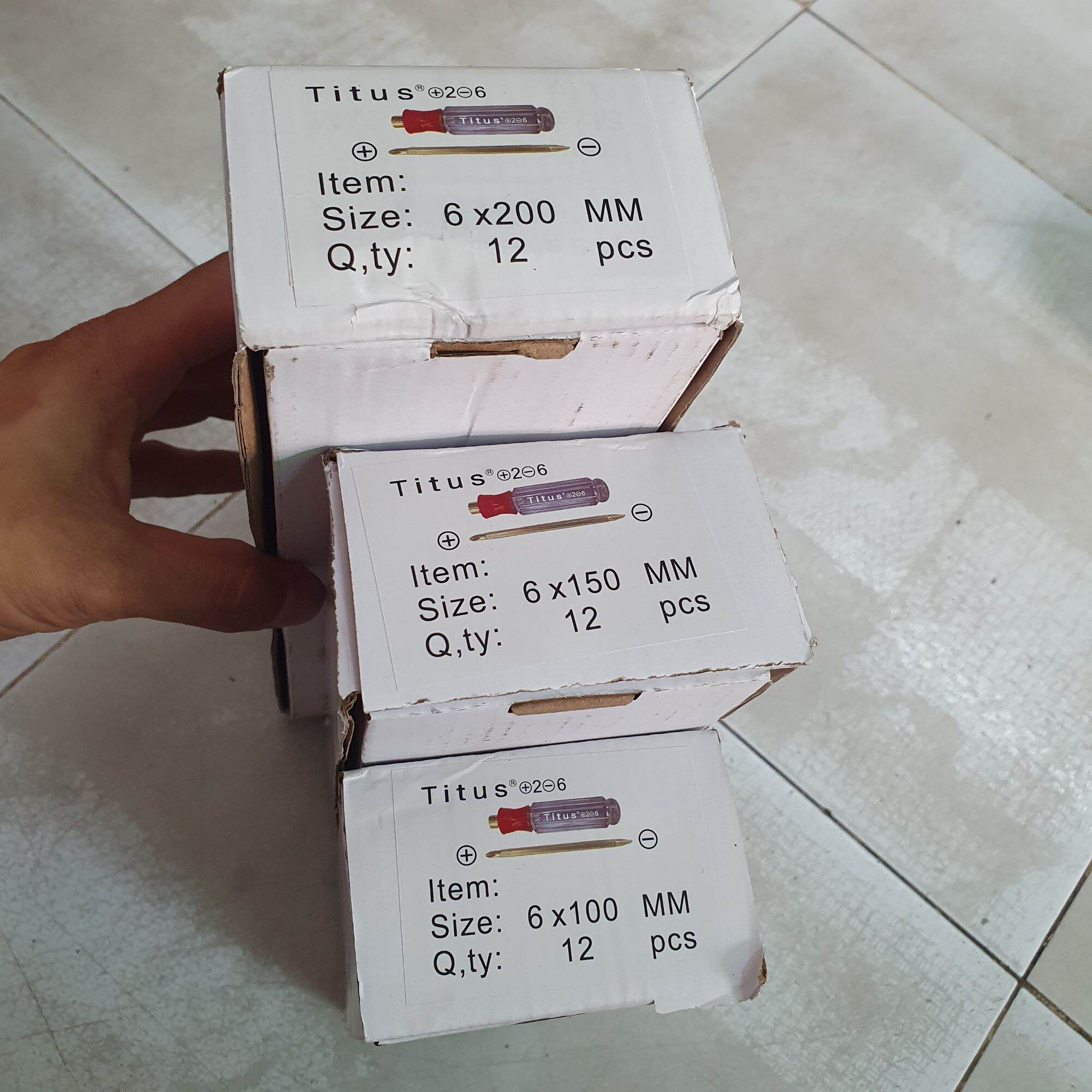 TÔ VÍT 2 ĐẦU CÁN TRONG 6MM