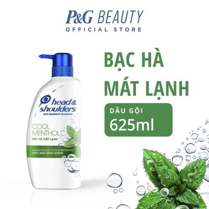 Dầu gội đâu 625ml làm sạch gàu bạc hà mát rượi head & shoulders chính hãng.