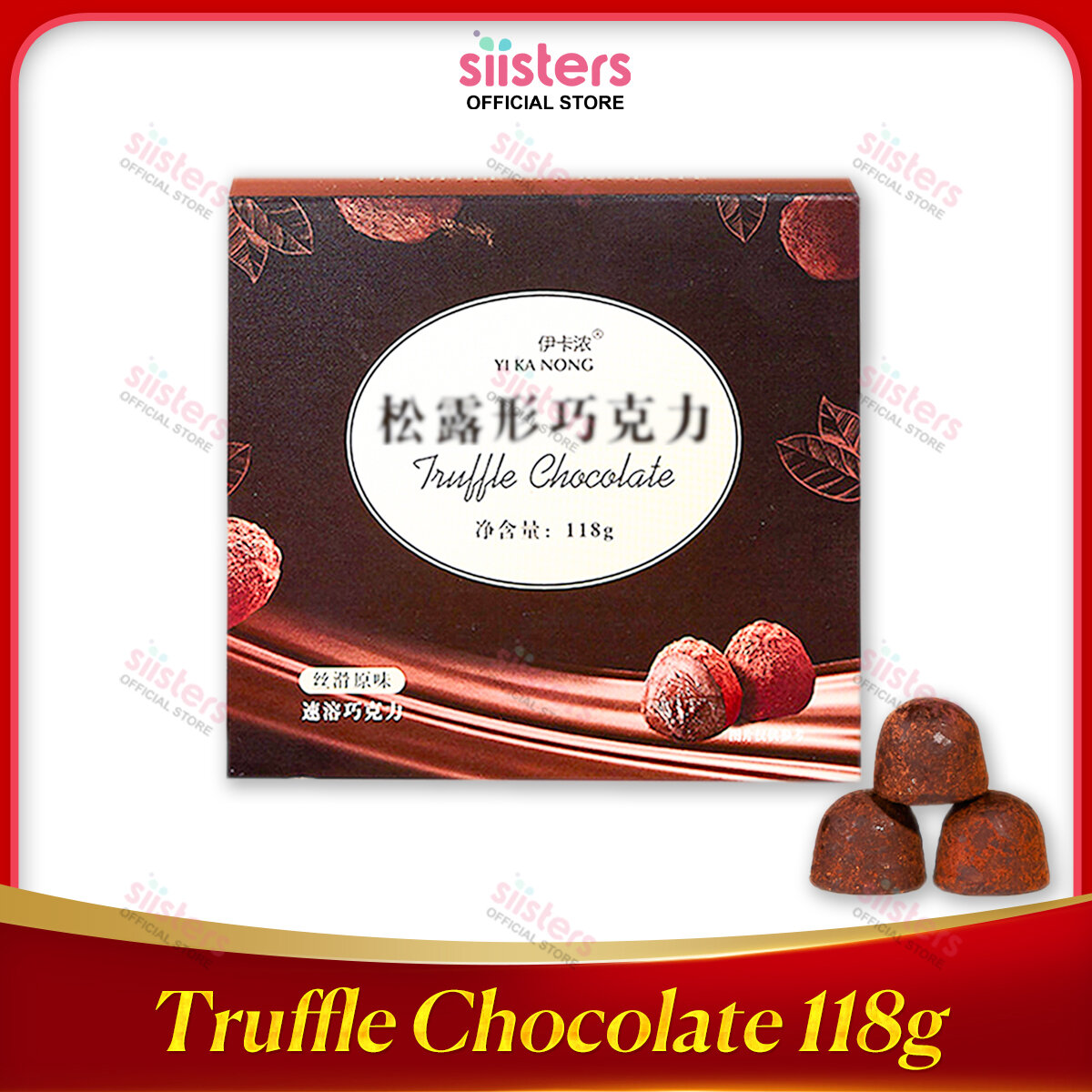Socola tươi nama nguyên chất siêu ngon - Kẹo chocolate truffle bơ ca cao ăn kiêng hộp 118g