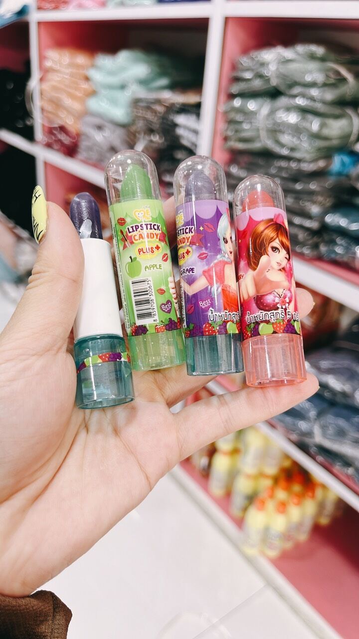 Kẹo Lipstick hình son môi vị trái cây thái lan (1 thỏi )