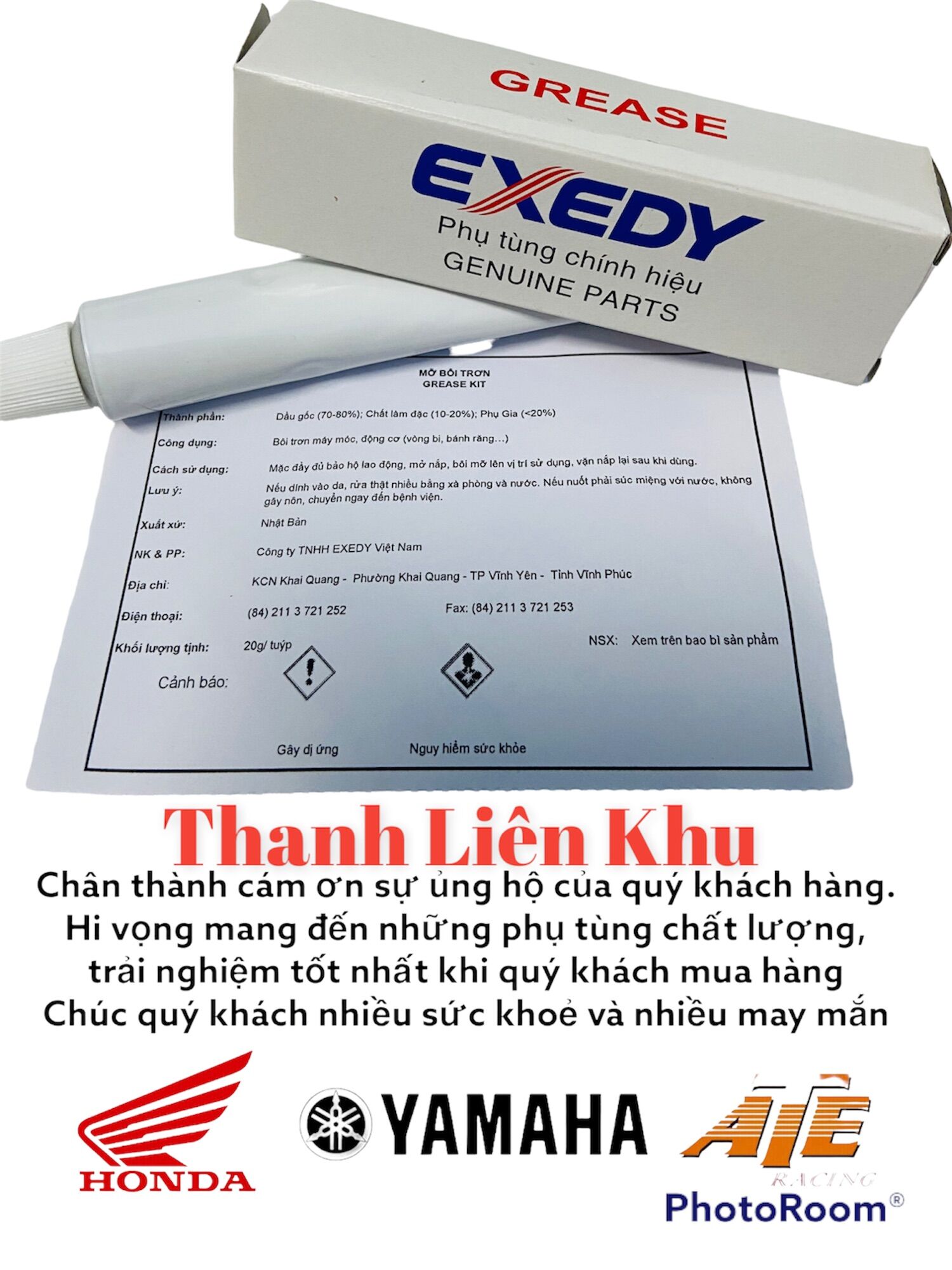 Mỡ bò chịu nhiệt Puly- Exedy chính hãng