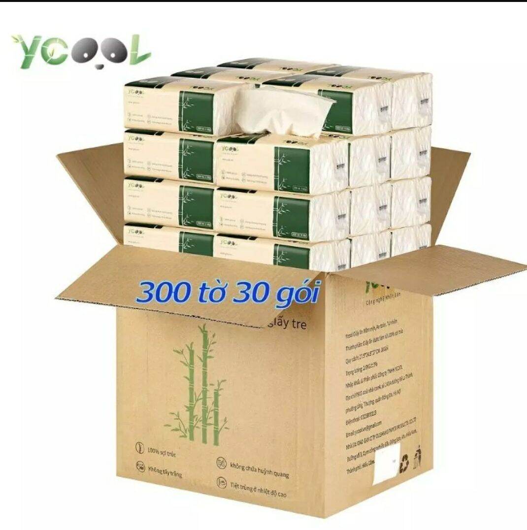 [HCM]khăn giấy ăn gấu trúc ycool. combo 2 gói