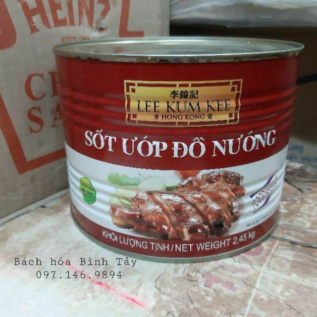 Sốt ướp đồ nướng lee kum kee lon 2.45kg