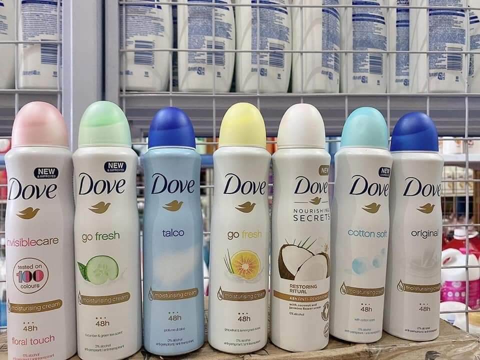 Xịt thơm Dove Mỹ ( mùi ngẫu nhiên)