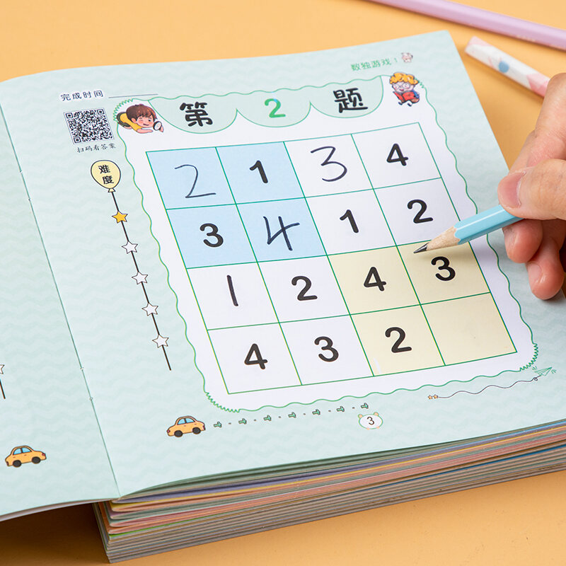 Sách Luyện Tập Tư Duy Toán Học Nhập Môn Sudoku Trẻ Em Đồ Chơi Trò Chơi Bậc