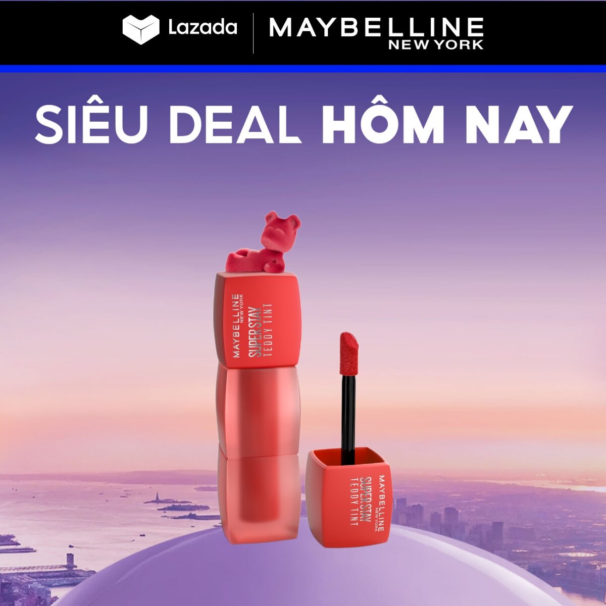 Son Kem Bông Bền Màu Superstay Teddy Tint Maybelline New York 5ml
