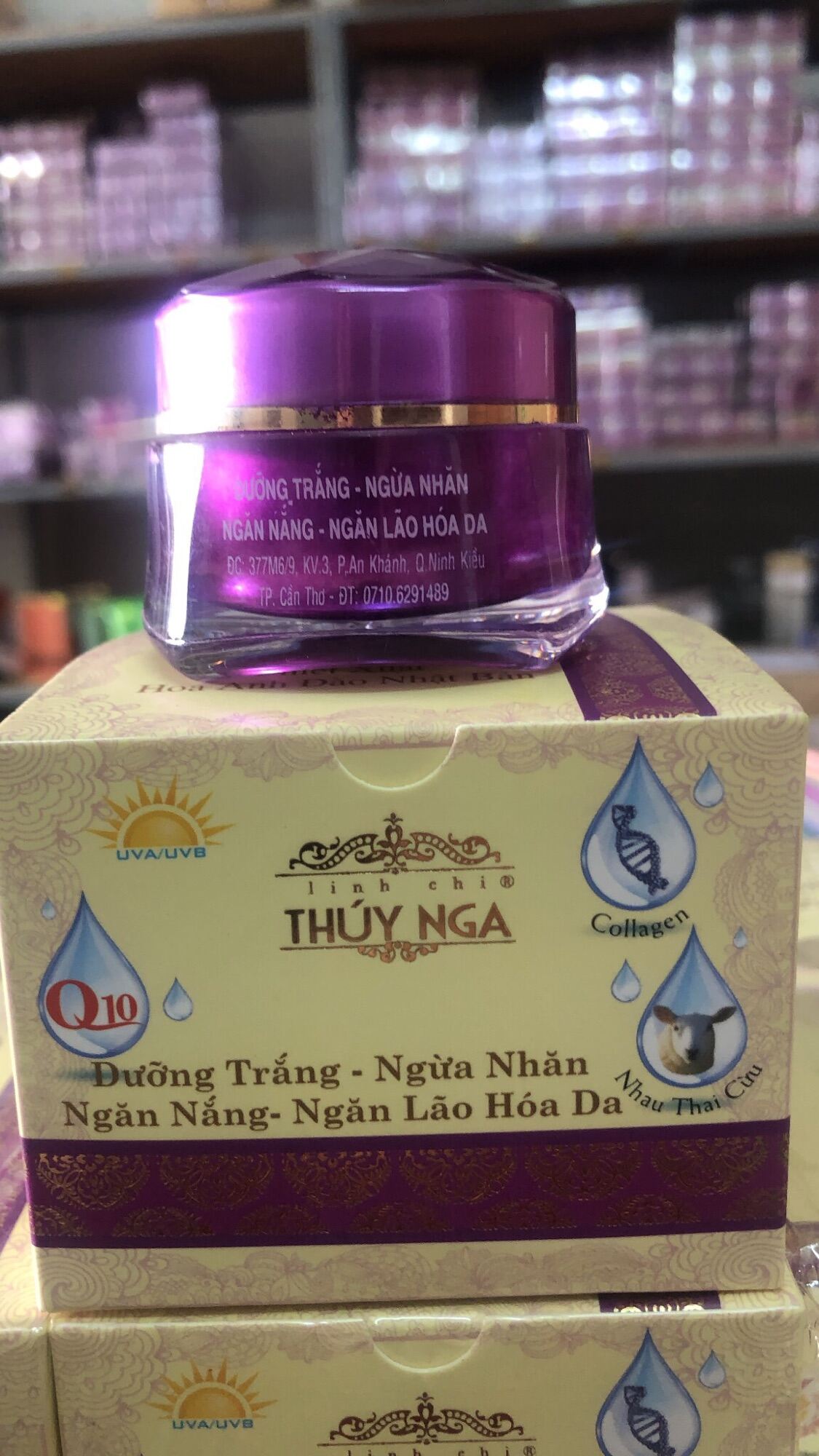 Kem Linh Chi Thuý Nga dưỡng trắng ngừa nhăn