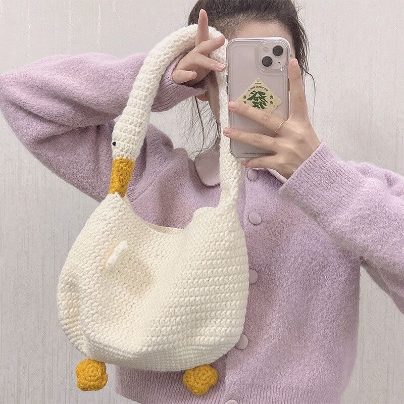 Túi len con vịt siêu đáng yêu