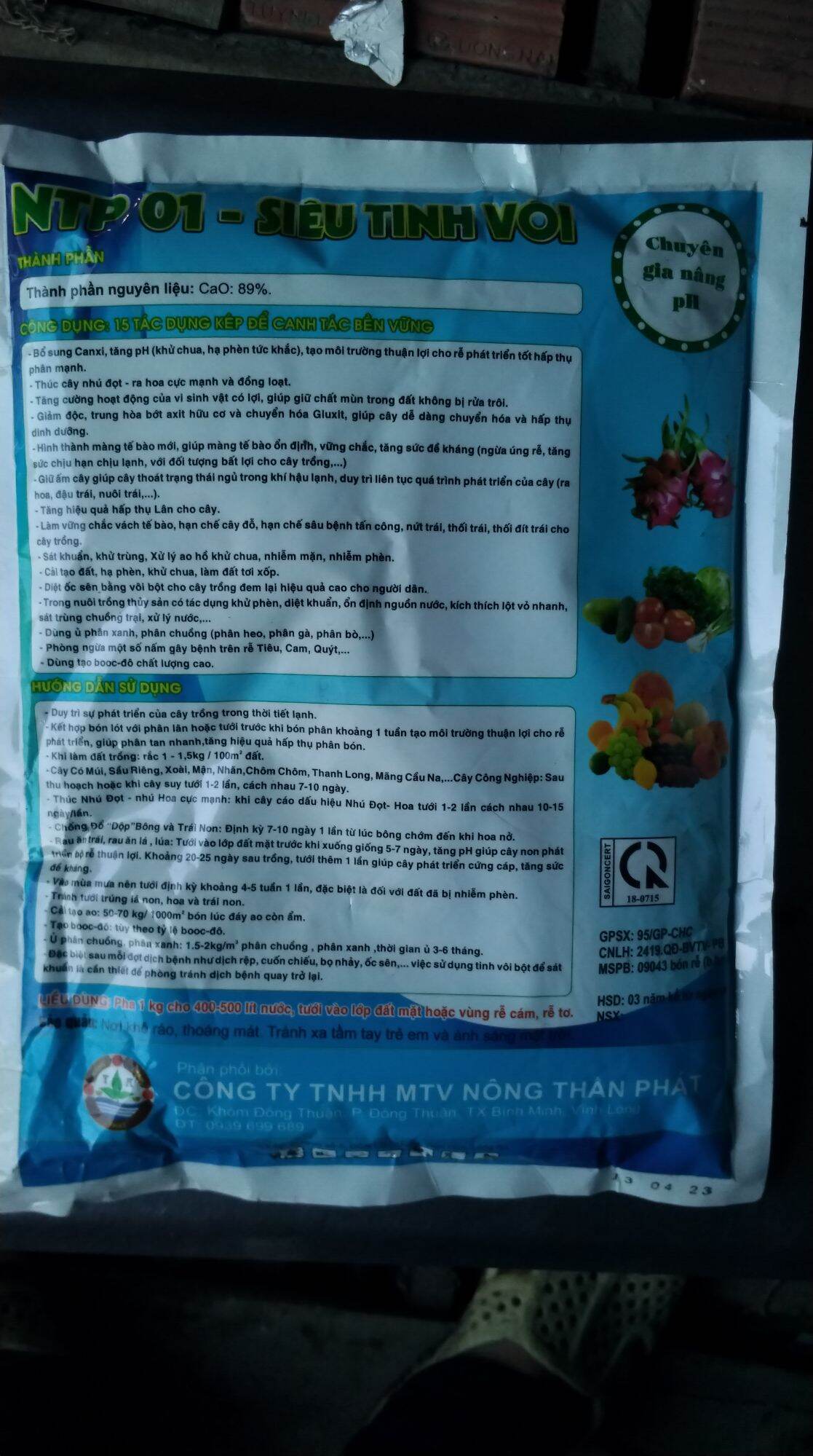 Chuyên gia PH Siêu Tinh Vôi