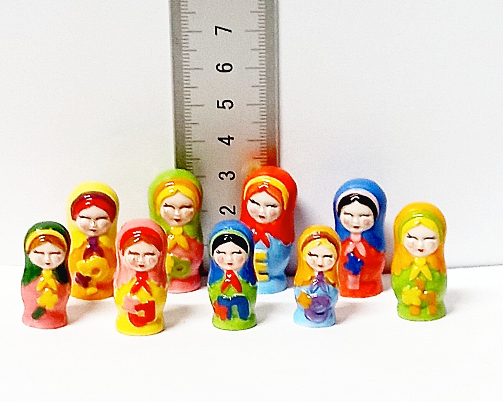 Bộ búp bê Nga bằng sứ cao cấp