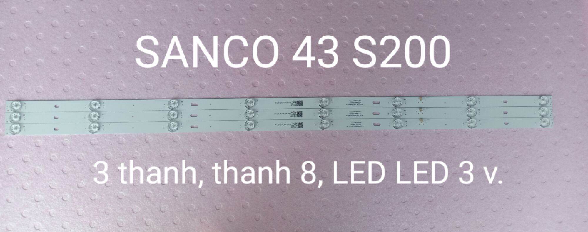 Sanco 43s200 (3 thanh, thanh 8 led, led 3 v.)