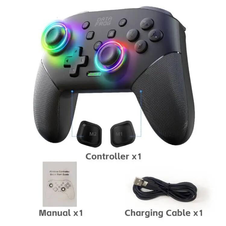 Dữ liệu ếch điều khiển không dây cho Nintendo chuyển đổi OLED/Lite giao diện điều khiển Pro Gamepad với 1000mAh pin lập trình chức năng Turbo