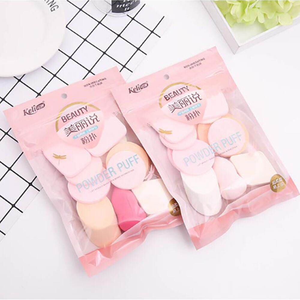 Mút đánh phấn phủ kem nền Keli bịt 13 miếng
