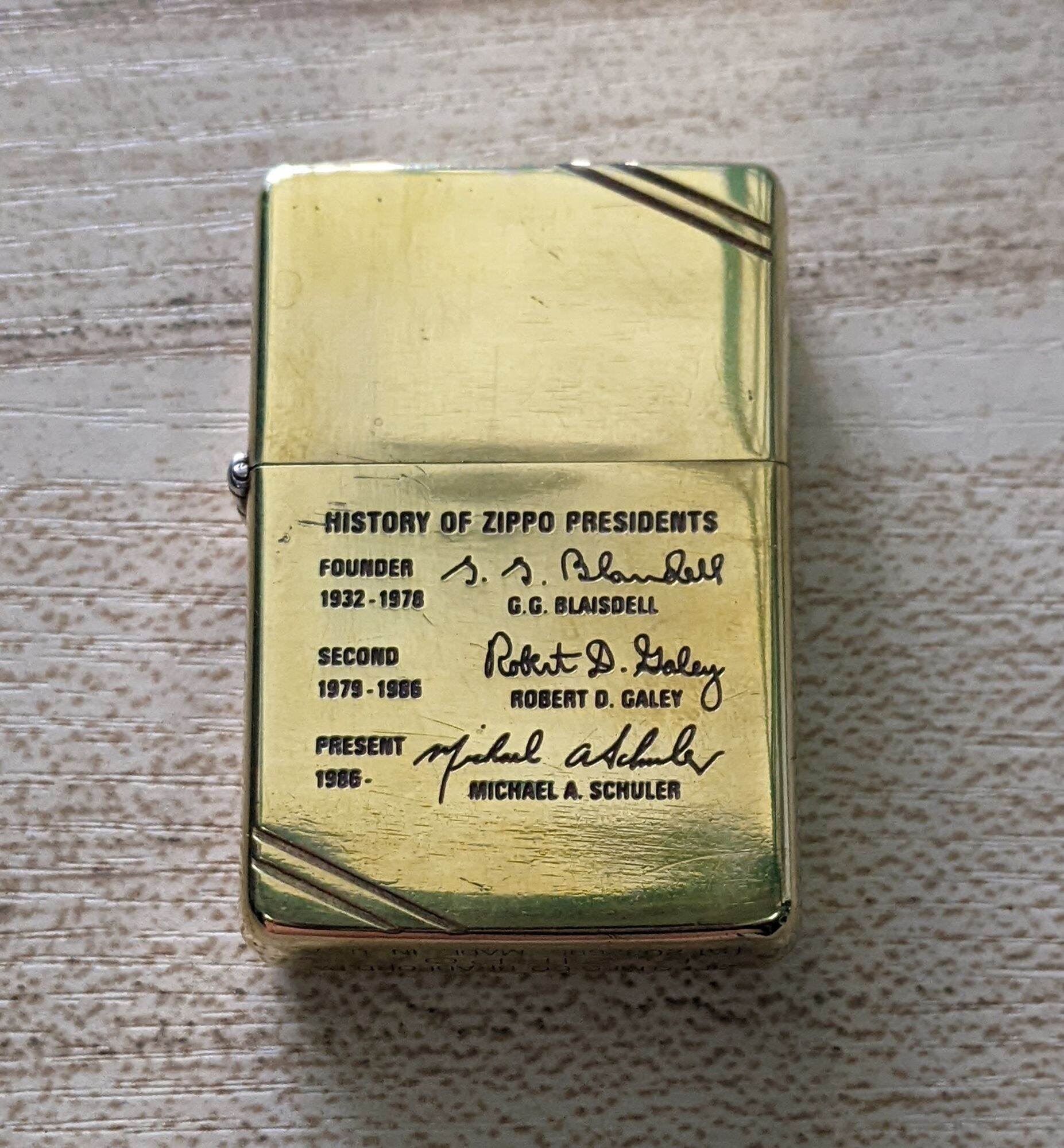 Zippo Brass 1989 chính hãng