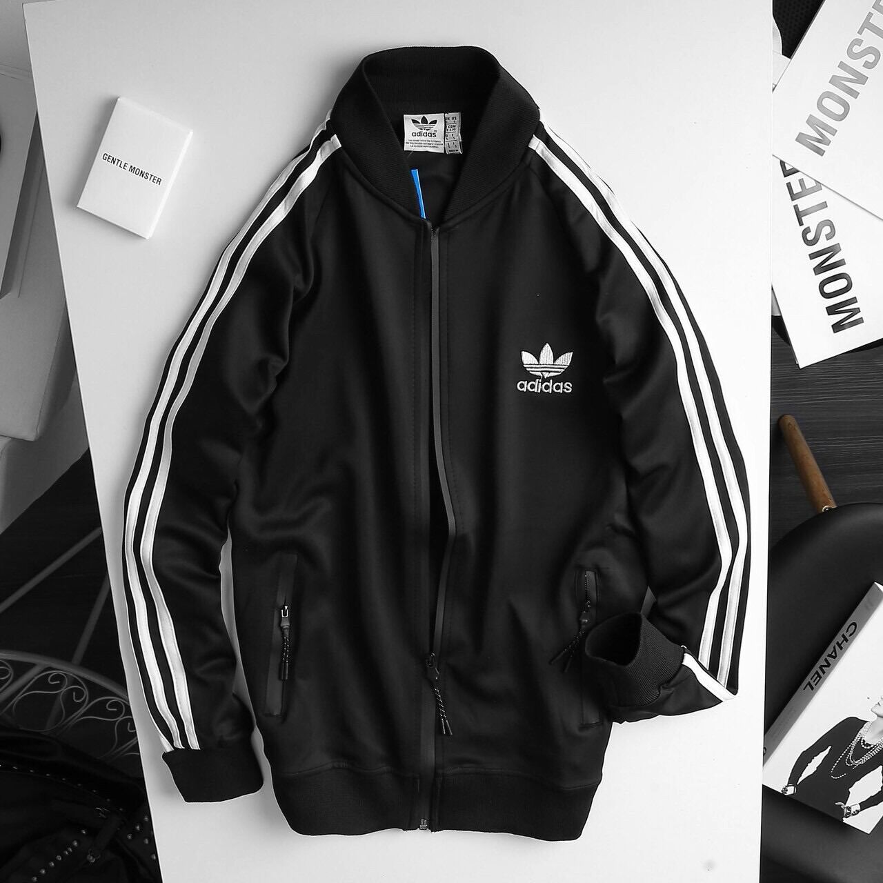 [3-5/8 Hoàn Tiền 25%]Áo khoác Adidass nỉ cá full tem tag chuẩn hãng