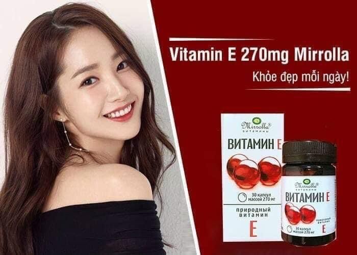Viên Vitamin E đỏ Nga 270mg hộp 30v