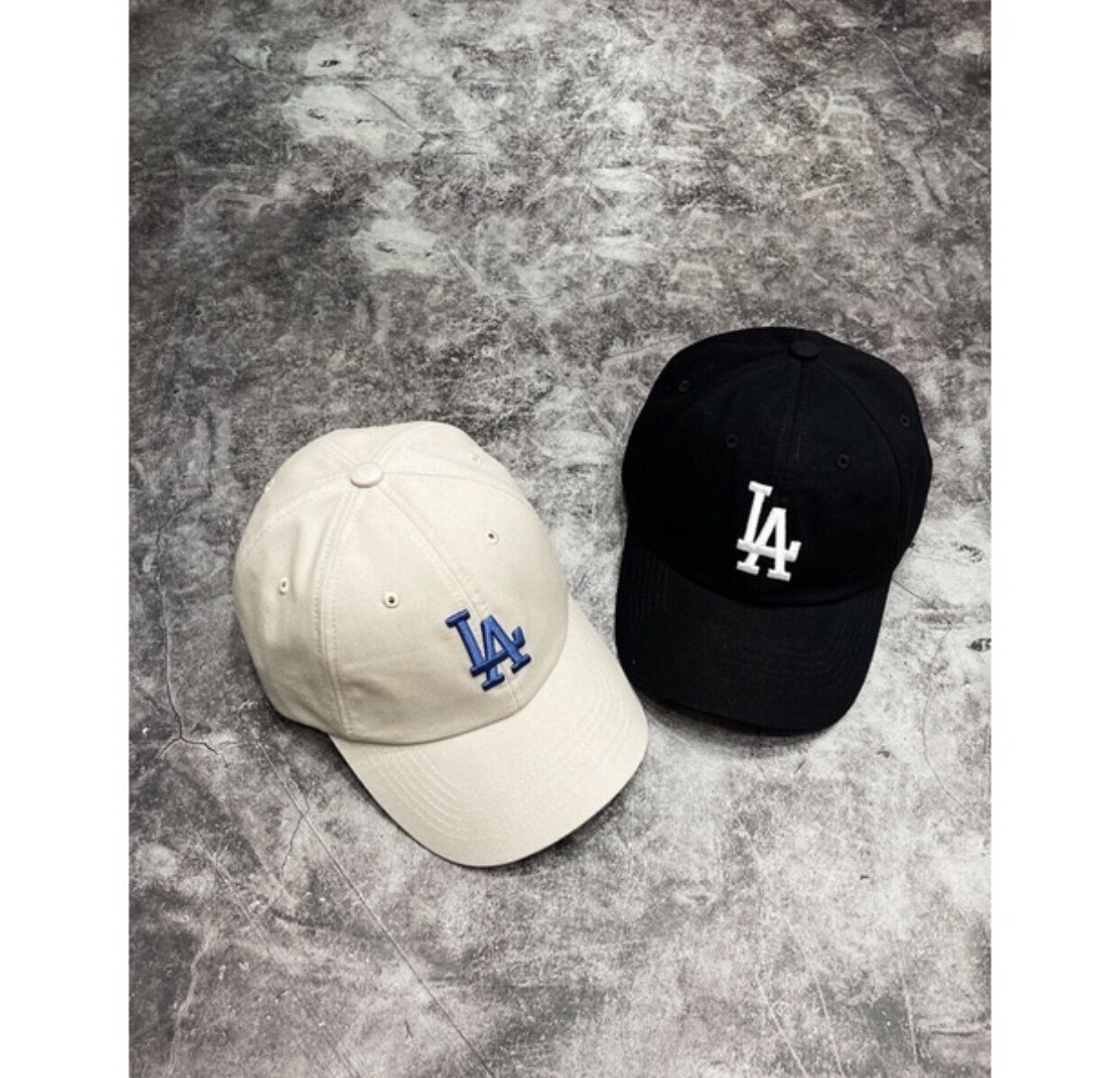Mũ lưỡi trai L.A mlb màu đen(hàng chuẩn xuất dư)