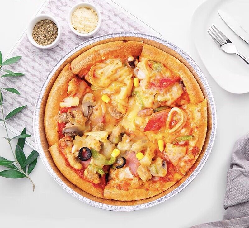 Set 10 Khay Giấy Bạc 18cm Đựng Thức Ăn