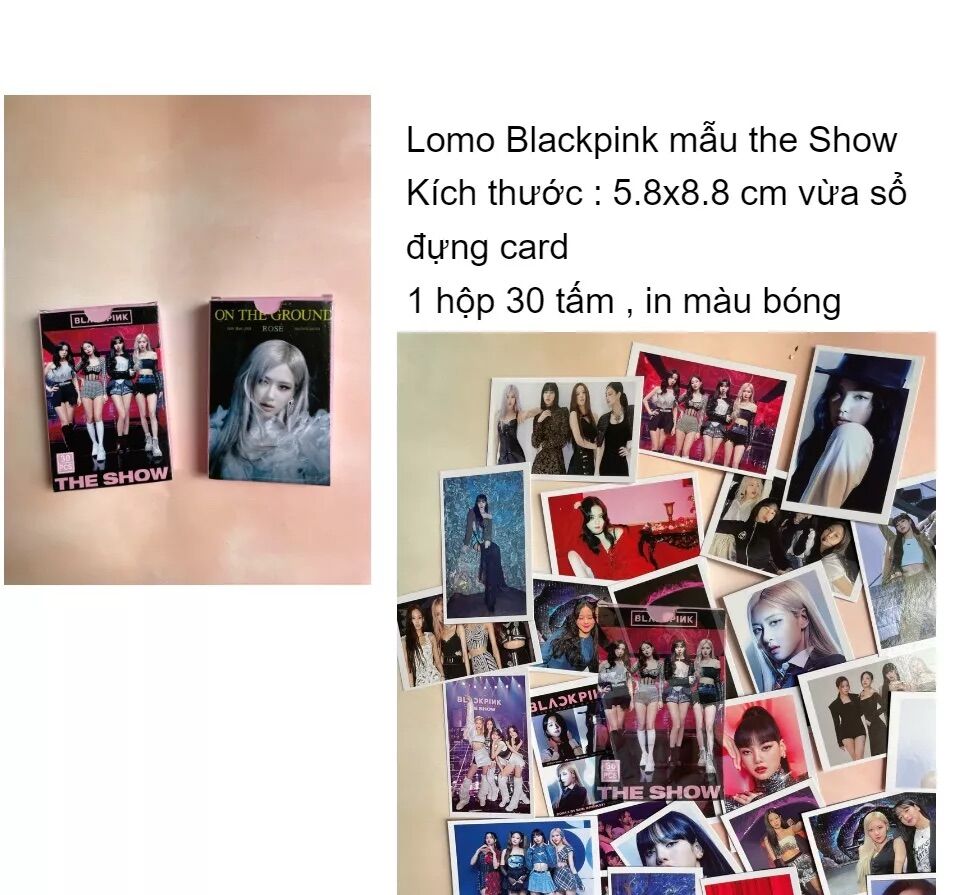 Lomo BlackPink mẫu The Show 1 hộp 30 tấm
