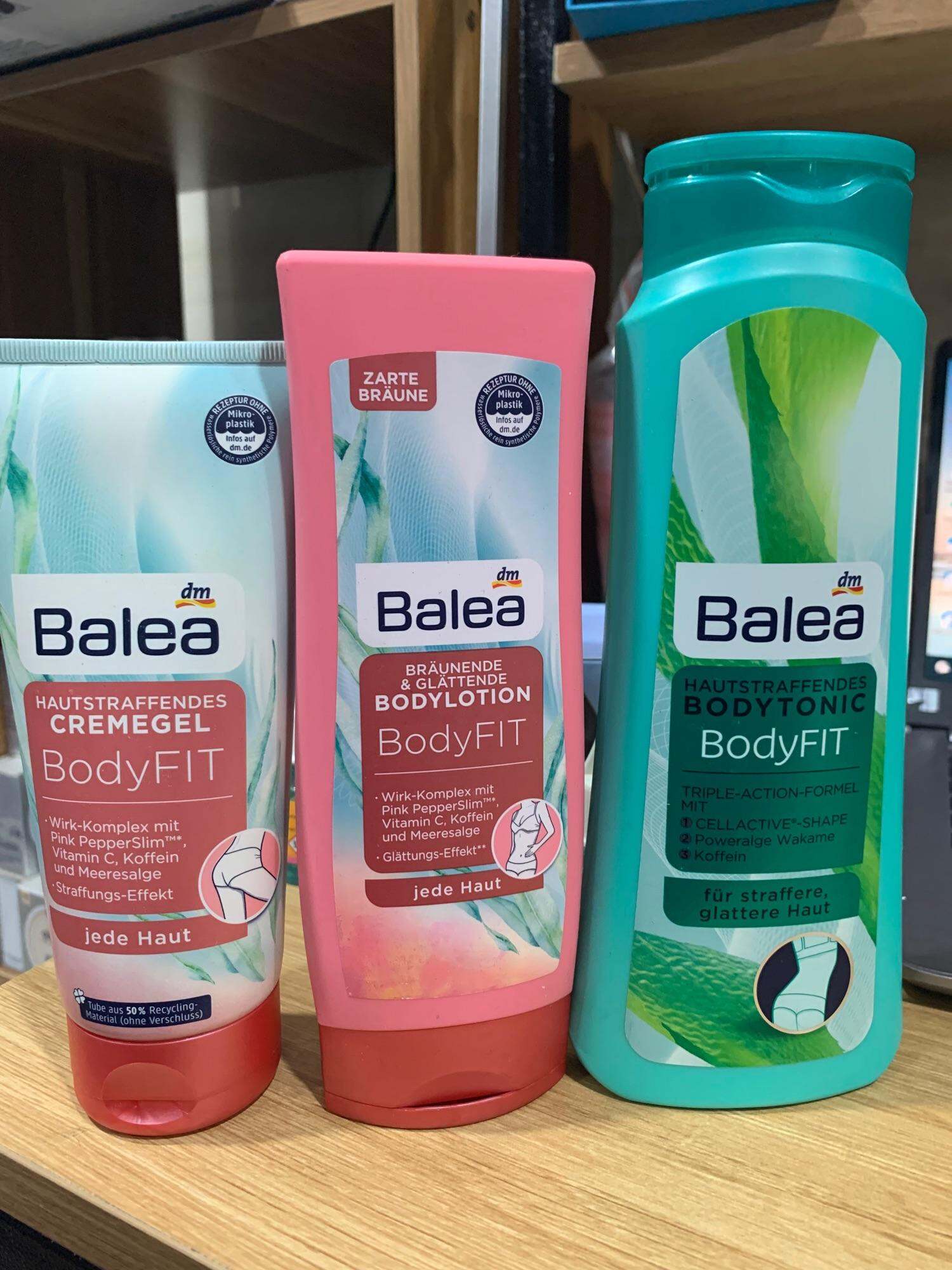 Kem tan mỡ Balea BodyFIT , hàng Đức