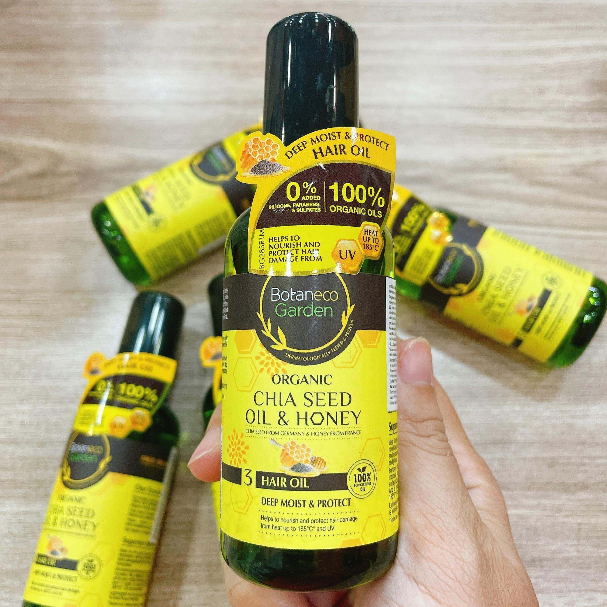 Dầu dưỡng tóc Botaneco Garden Chia seed oil & Honey dưỡng ẩm sâu & bảo vệ 95ml