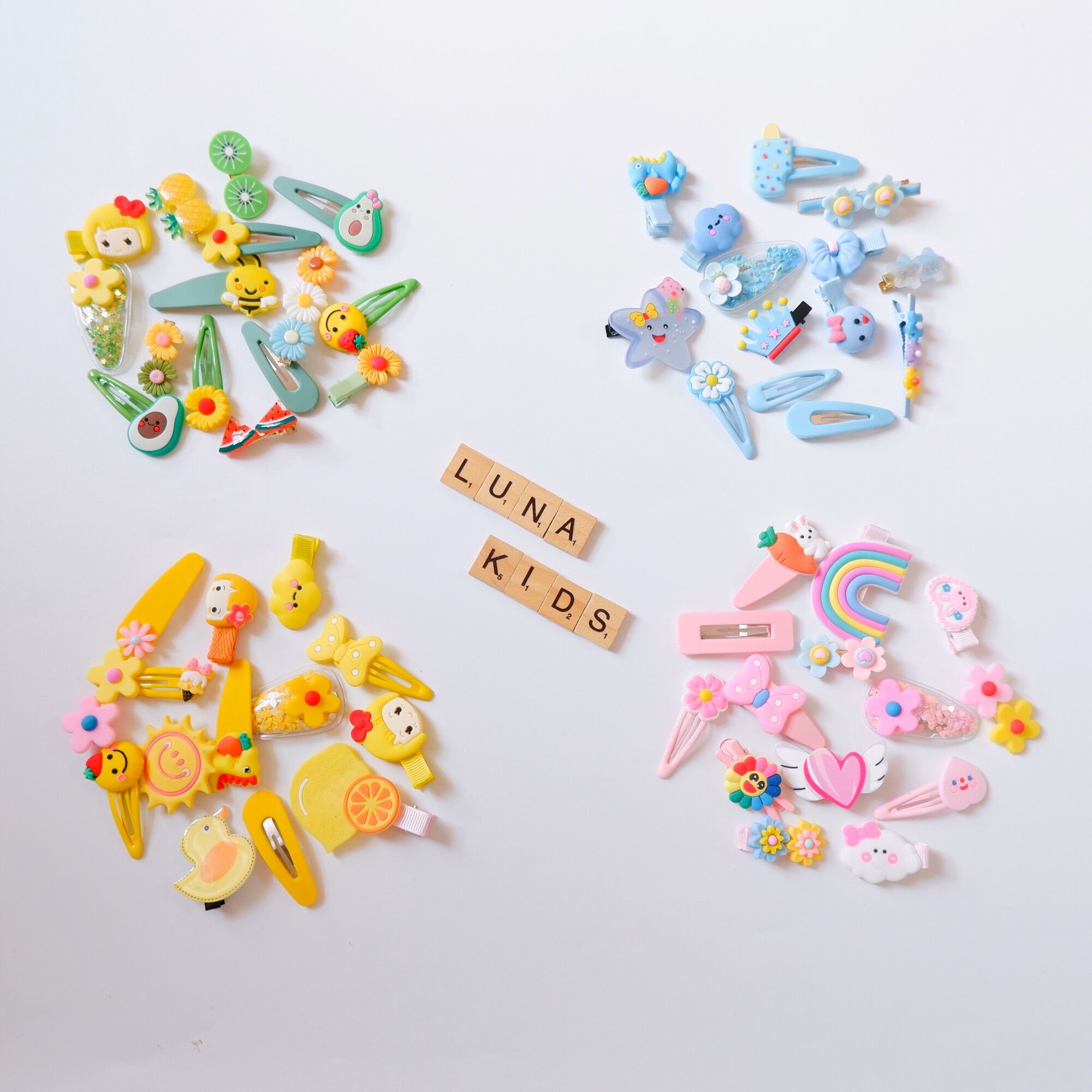 Set kẹp tóc cho bé gái KT04 [Ảnh thật]