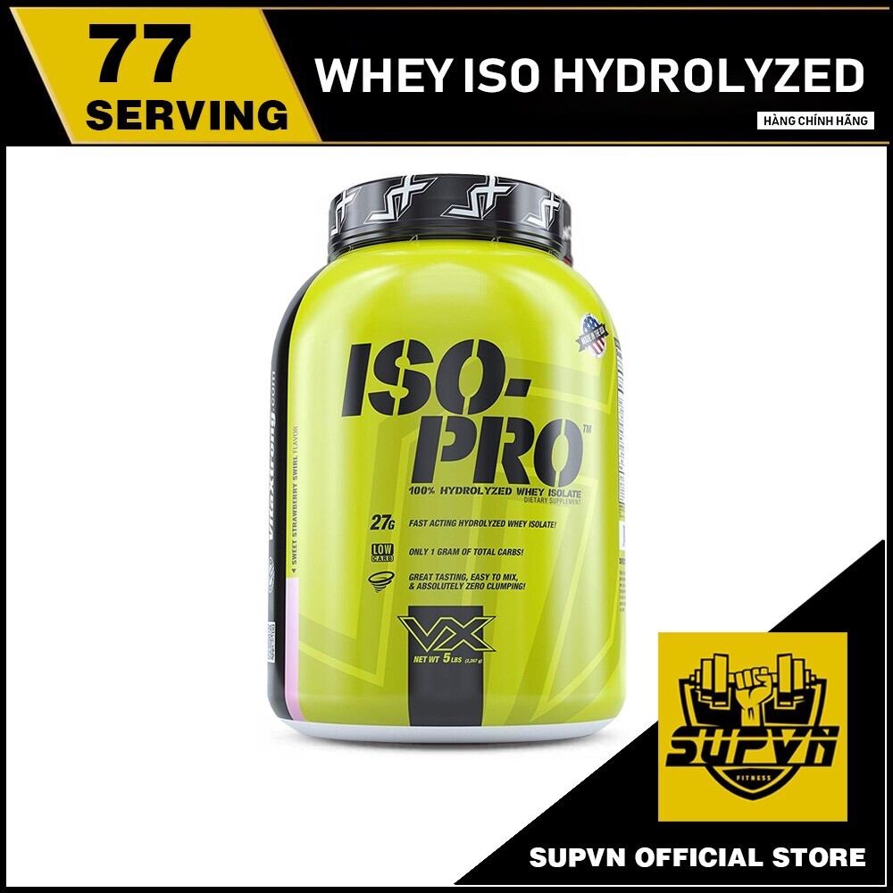 Iso Pro - Whey hydrolyzed isolate VitaXtrong Sữa tăng cơ 5lbs (2.4kg)
