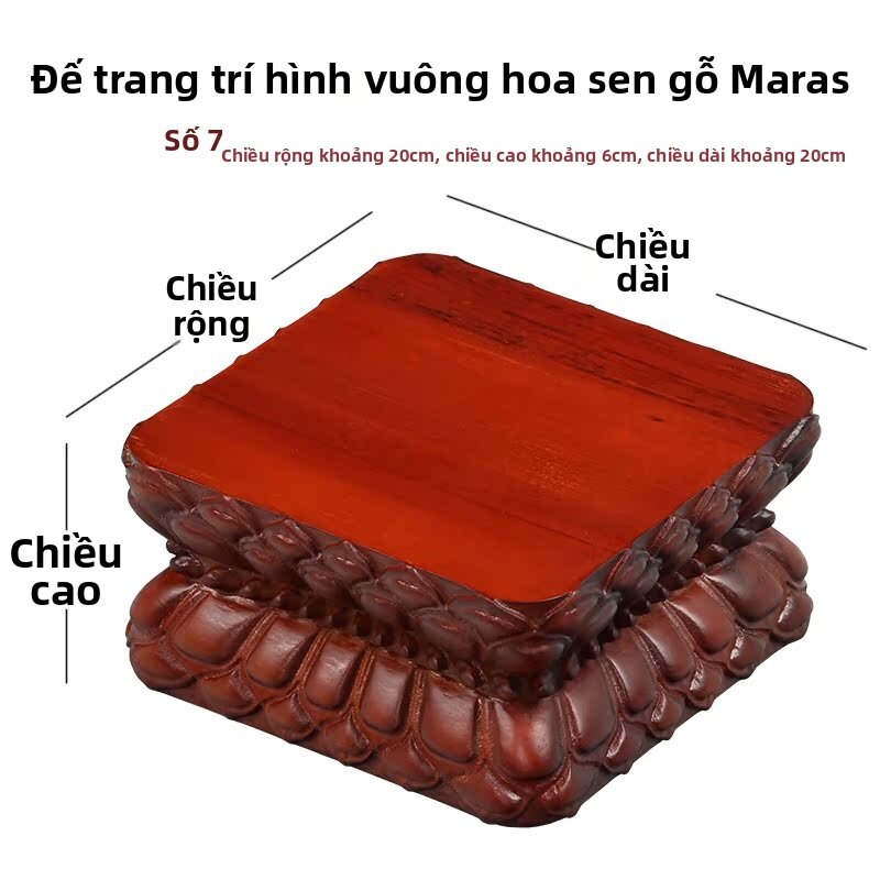 Đế Hình Tượng Thần Bằng Gỗ Cứng