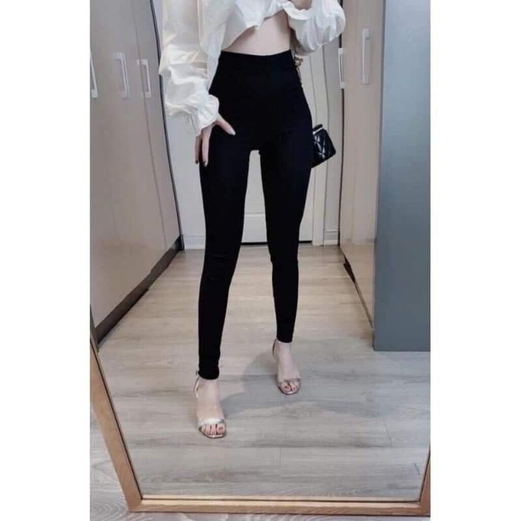 Quần legging nữ cạp cao nâng mông siêu co giãn bigsize 40kg - 80kg