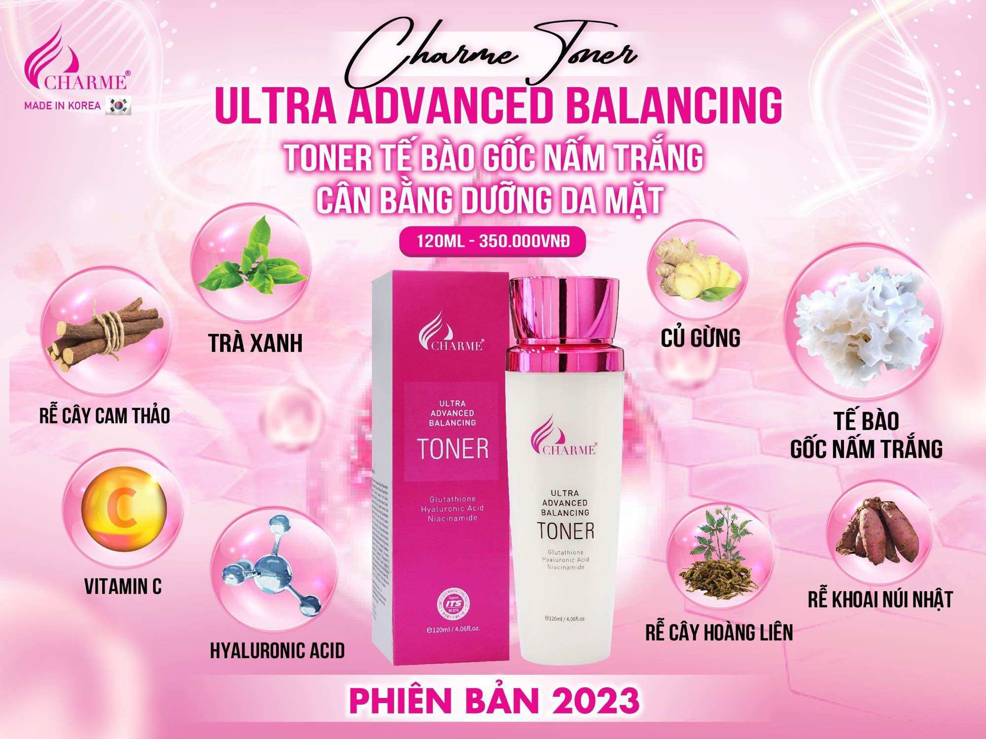 TONER hàn quốc se khít lỗ chân lông mẫu mới 2023 120ml