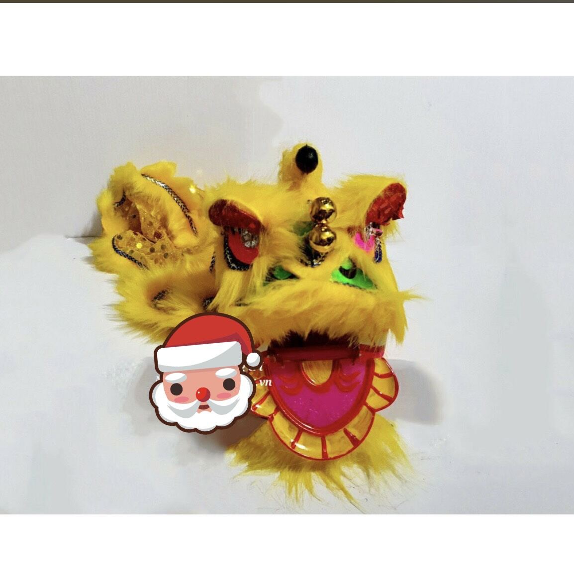 Múa lân cầm tay mini có đèn cho bé