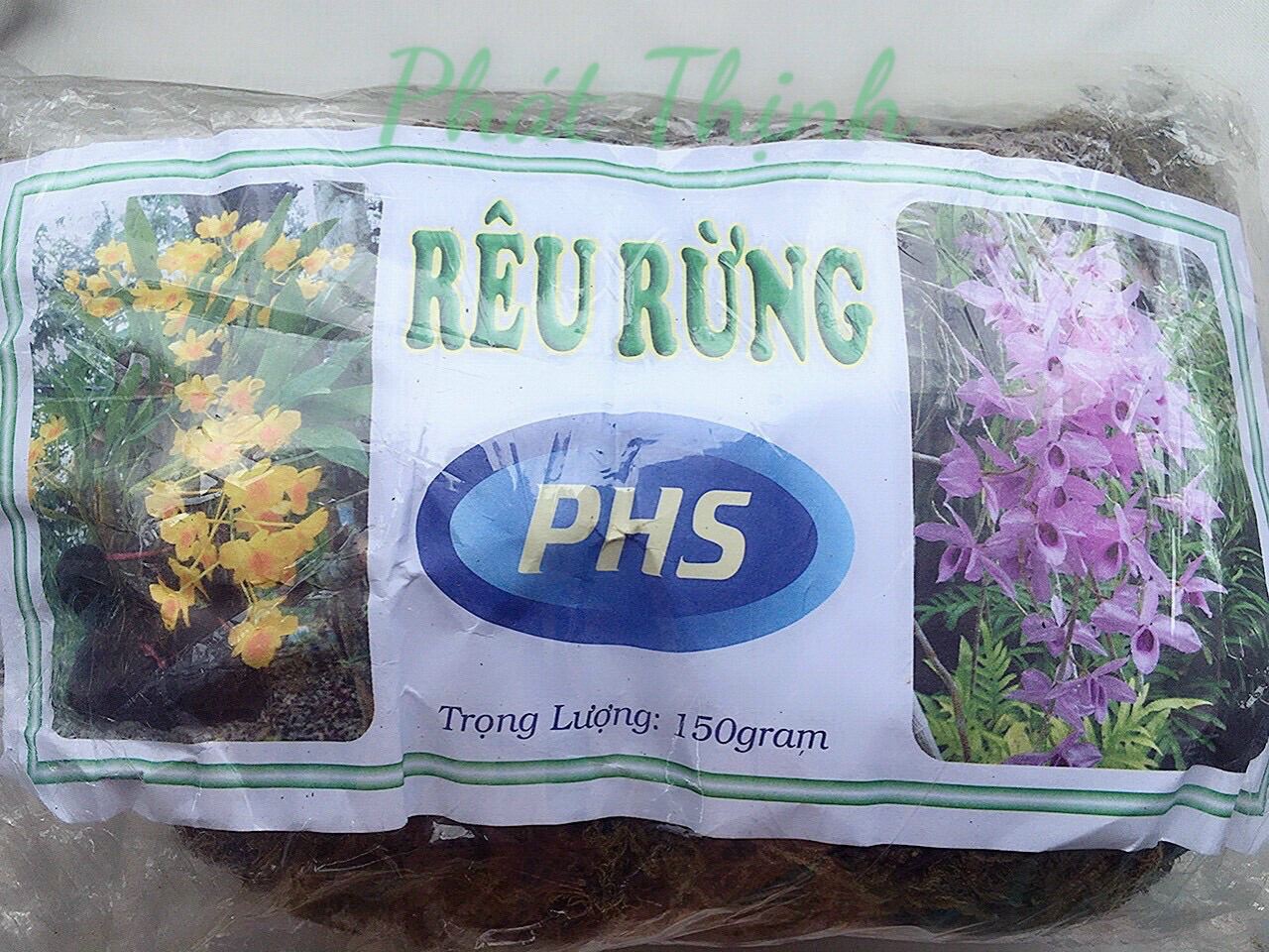 Giá thể Rêu Rừng trồng cây Lan giúp giữ ẩm nhẹ tưới