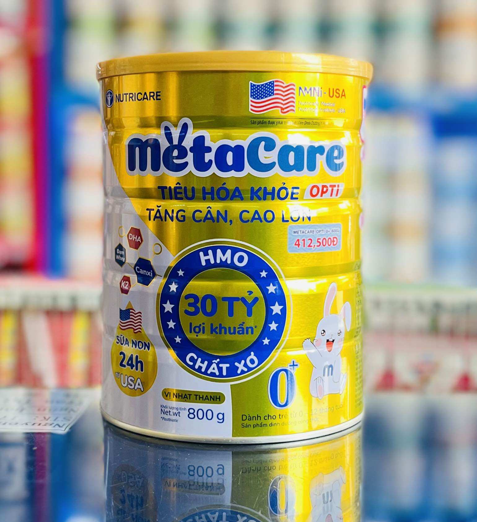 (Combo 3 Lon) Sữa Bột Metacare Opti 0+ (800g)