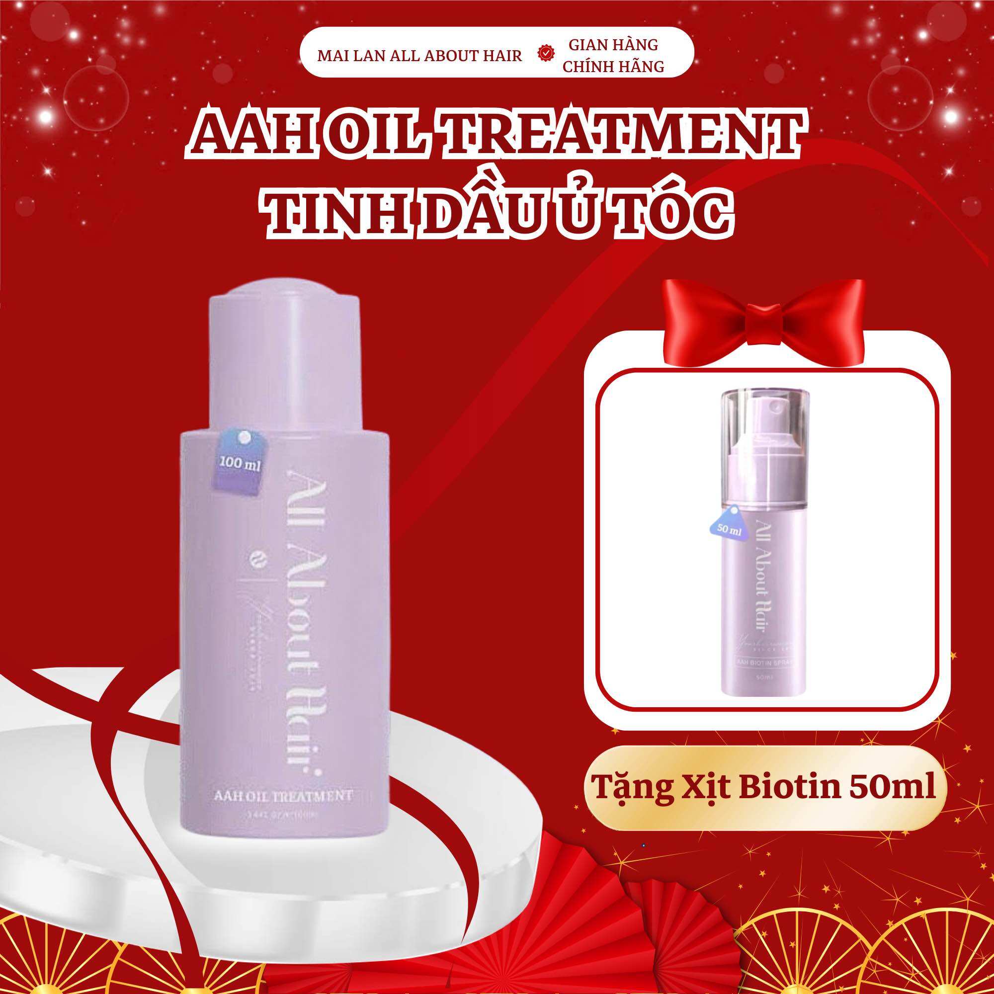    TẶNG XỊT 50ML   DẦU Ủ TÓC OIL TREATMENT - ALL ABOUT HAIR 