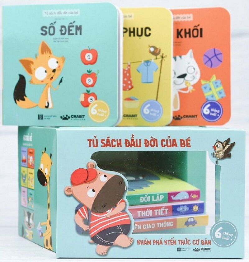 Bộ 06 cuốn - tủ sách đầu đời của bé - khám phá kiến thức cơ bản