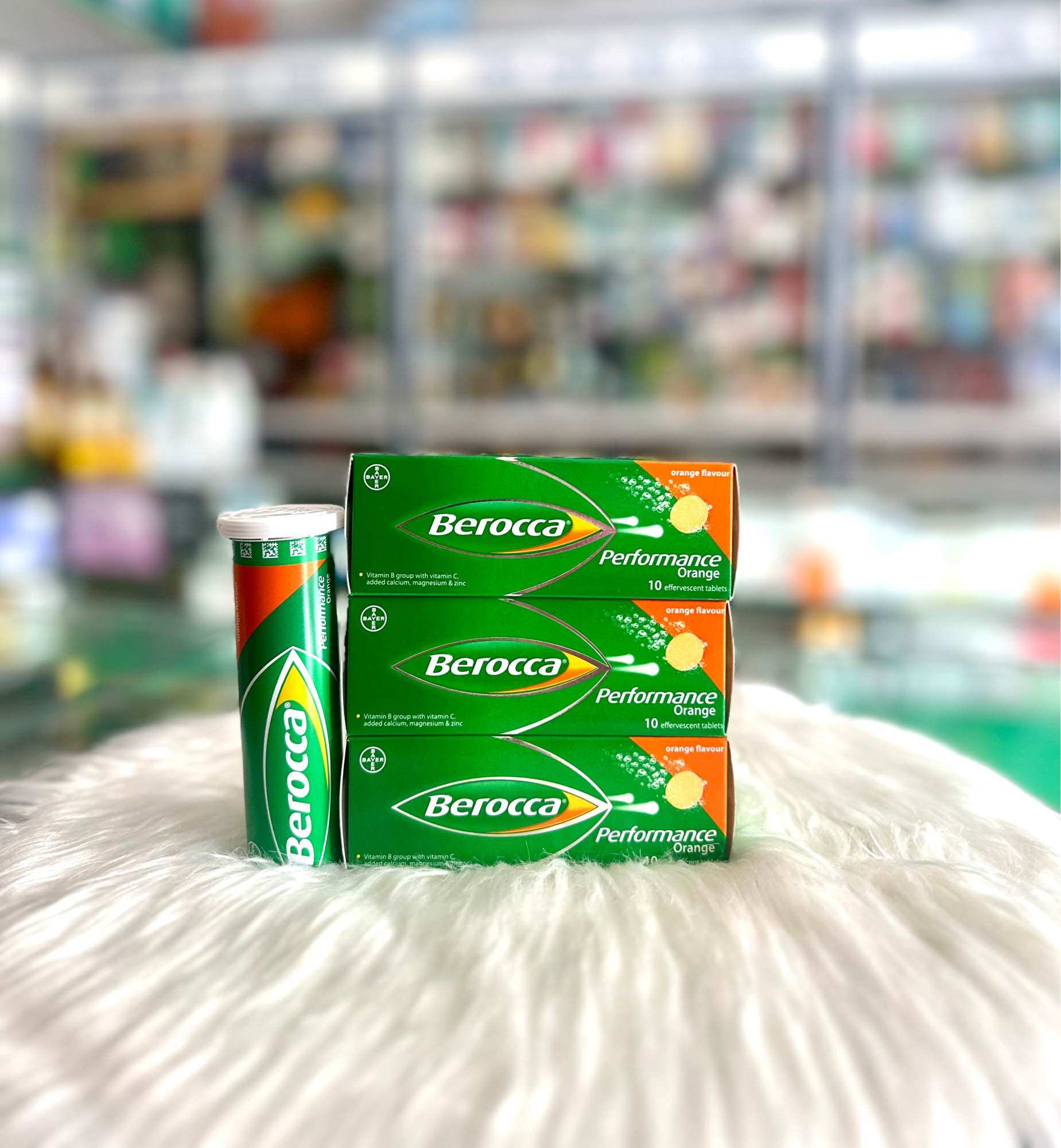 Beroca viên sủi hỗ trợ tăng cường sức đề kháng , hỗ trợ nâng cao sứa khỏe . dùng 1 viên mỗi ngày tuýp 10 viên
