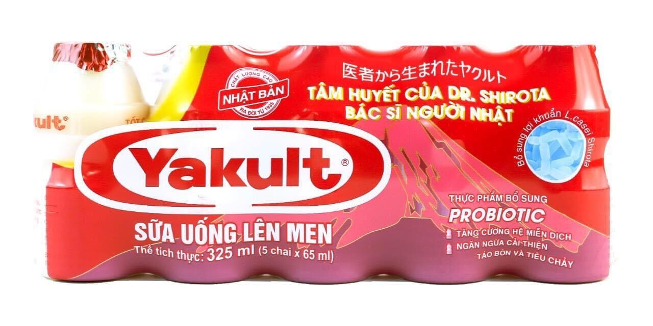 Sữa chua uống lên men YAKULT / 15 chai