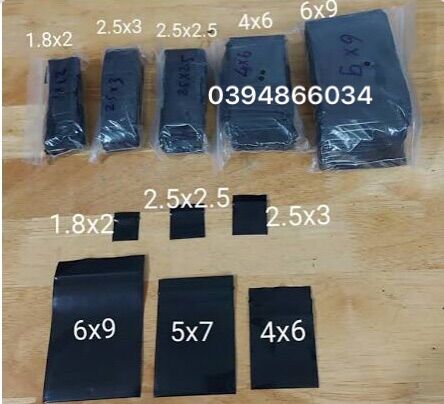 Gói 100c túi zip 2 mặt đen hàng đẹp