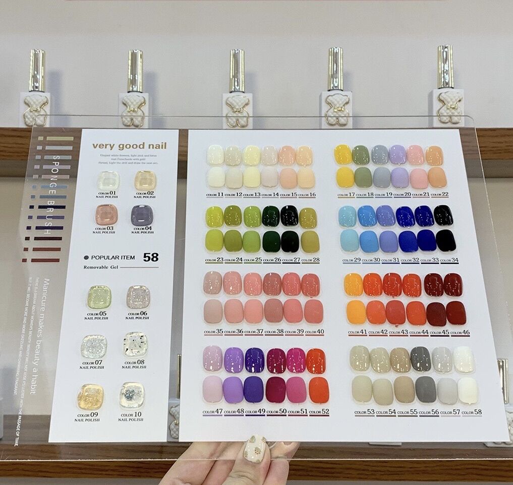Sét very good nail mẫu gấu 2022 ( tặng kèm base, top, bảng màu )