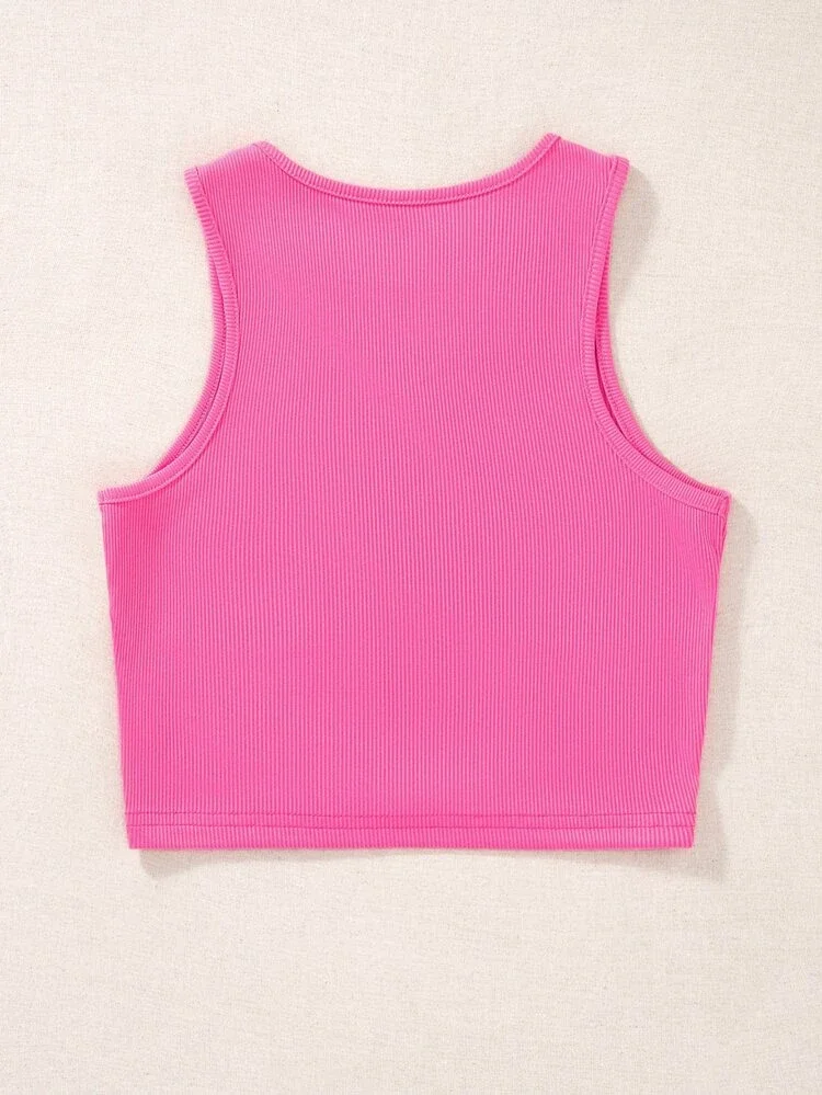 Áo croptop phối hai màu đan chéo (0504)