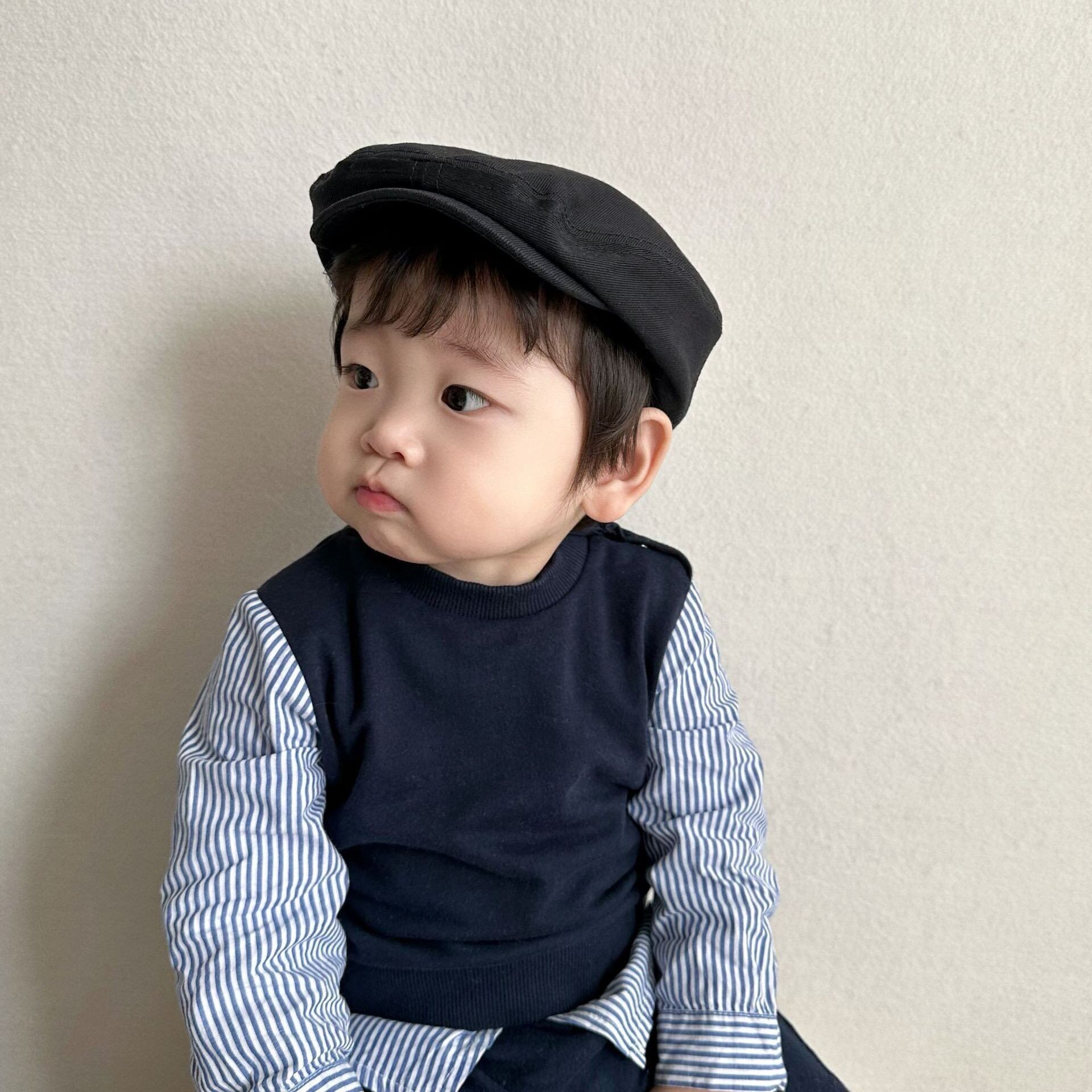 Mũ beret, mũ nồi cho bé trai và gái (46-50cm)