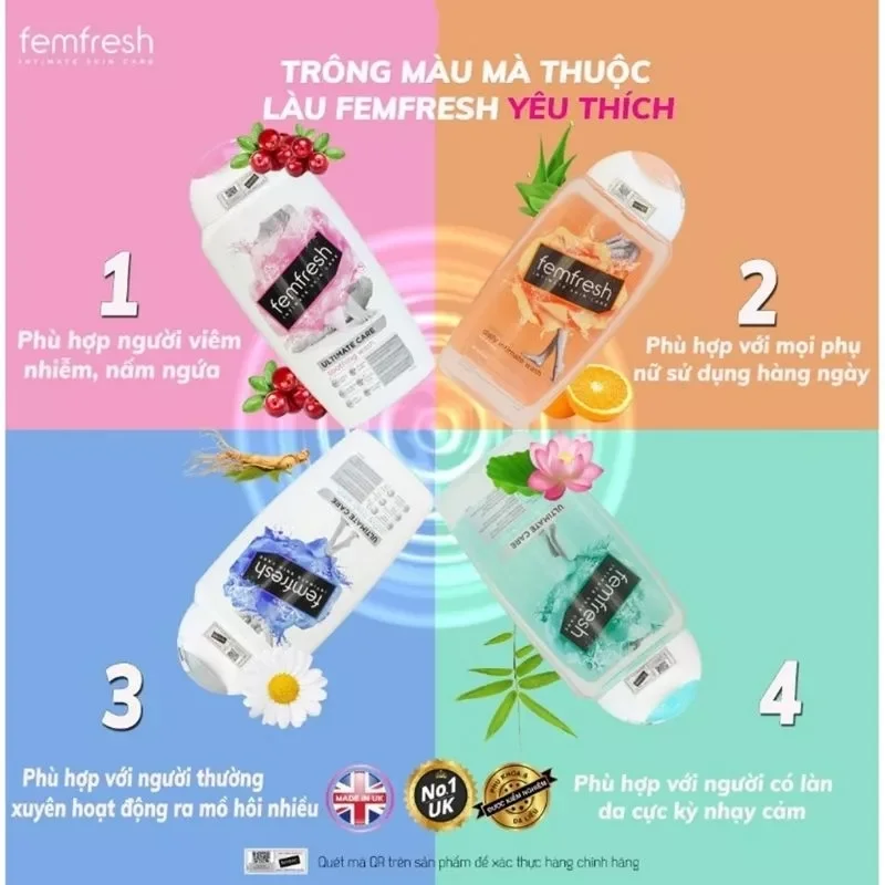 Dung dịch vệ sinh phụ nữ Femfresh