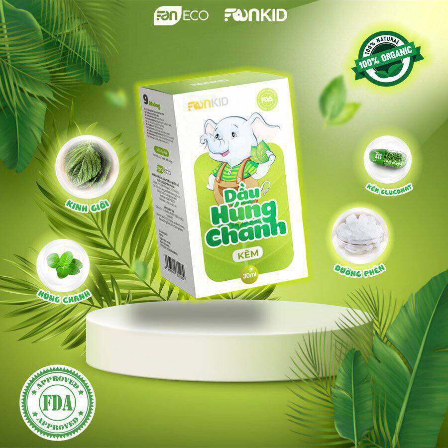 Dầu húng chanh kẽm Faneco 30ml