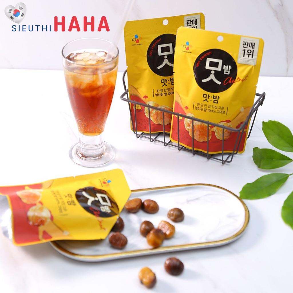 Hạt dẻ rang Hàn Quốc 80g 군밤츄 CJ INSTANT ROASTED CHESTNUT