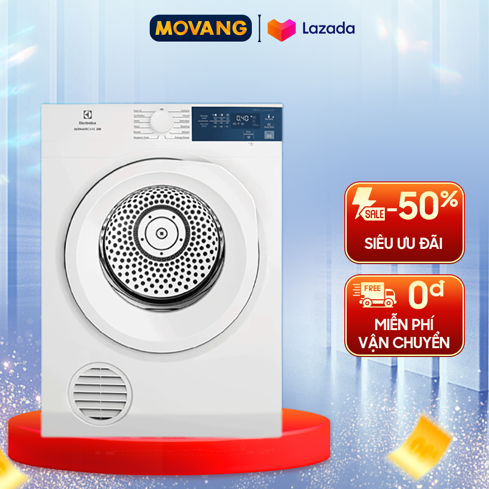 [GIAO TẠI HCM] -  Máy sấy quần áo Electrolux 7.5 kg EDV754H3WB - Hàng chính hãng