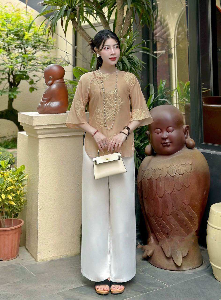 Đồ lam đi chùa# _ mẫu mới cao cấp